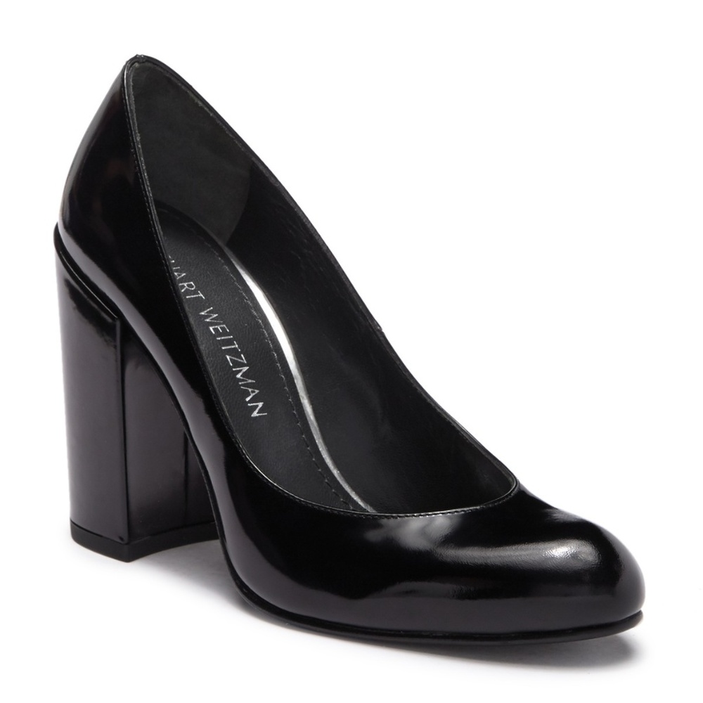 NEW! Stuart Weitzman MODA Leather Block Heel Pump